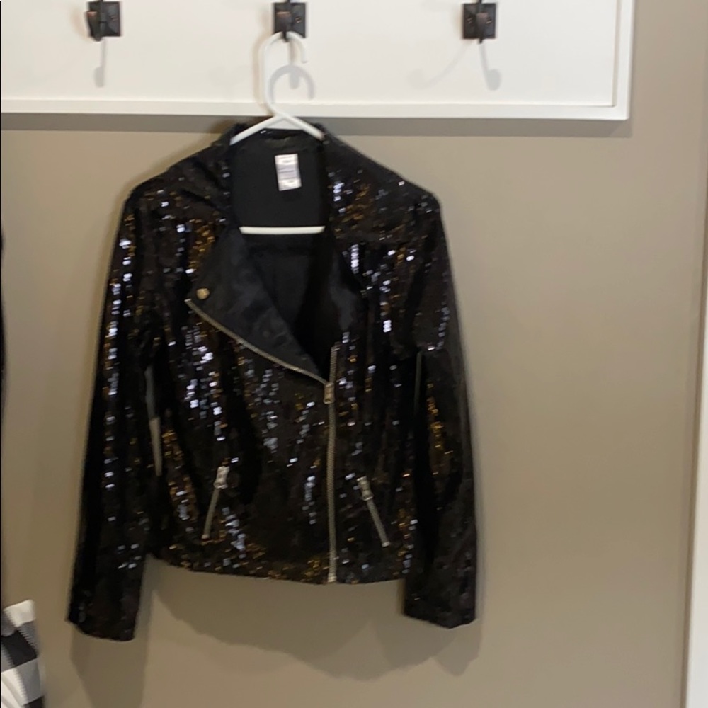 Black sequined jacket